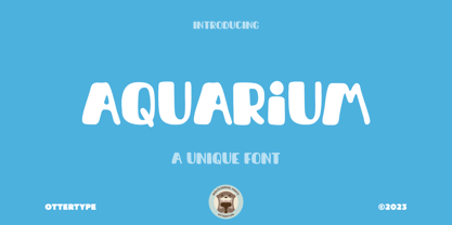 Aquarium Font Poster 13