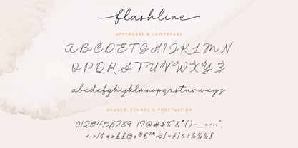 Flashline Font Poster 8