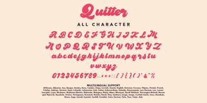 Quitter Font Poster 8
