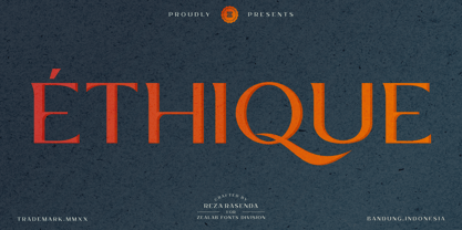 Ethique Font Poster 1