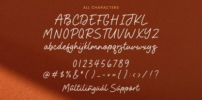 Fingerline Font Poster 6