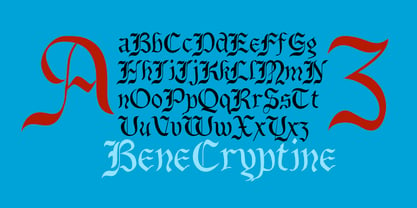 BeneCryptine Font Poster 5
