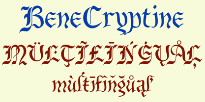 BeneCryptine Font Poster 6