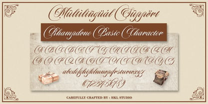 Rhampdone Script Font Poster 3