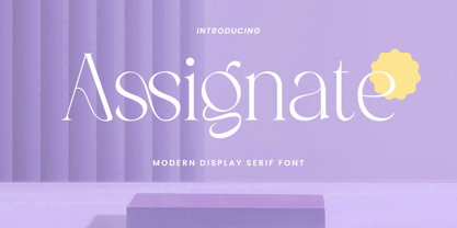 Assignate Font Poster 1