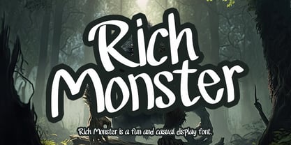 Rich Monster Font Poster 1