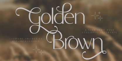Golden Brown Font Poster 1