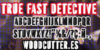 True Fast detective Font Poster 3