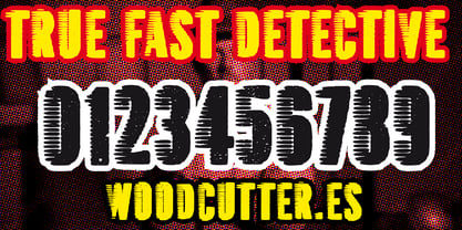 True Fast detective Font Poster 6