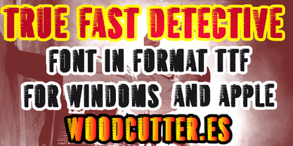 True Fast detective Font Poster 4