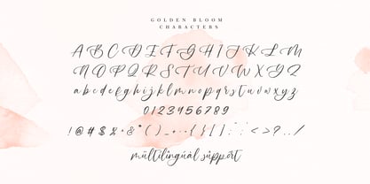Golden Bloom Font Poster 10