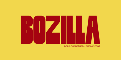 Bozilla Font Poster 1