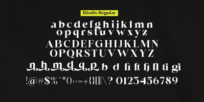 Riodis Font Poster 12