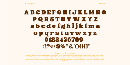 Lattery Font Poster 9