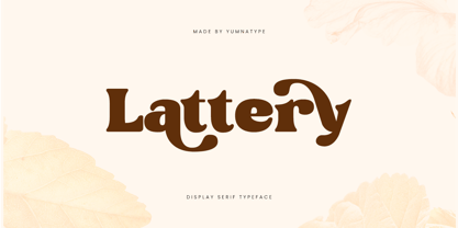 Lattery Font Poster 1