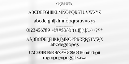 Glomersa Font Poster 10