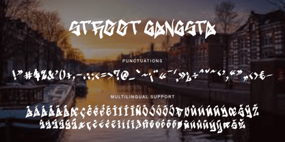 Street Gangsta Font Poster 7