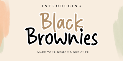 Black Brownies Font Poster 1