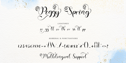 Peggy Spring Font Poster 7