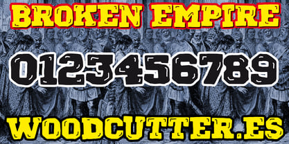 Broken Empire Font Poster 6