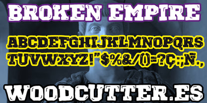 Broken Empire Font Poster 3