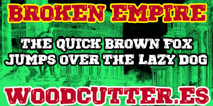 Broken Empire Font Poster 2