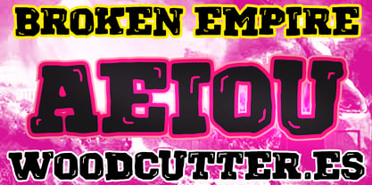 Broken Empire Font Poster 4