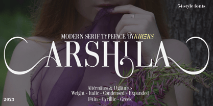 Arshila Font Poster 1