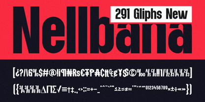 Nellbana Font Poster 8