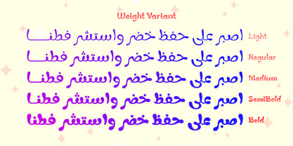 Fun Play Arabic Font Poster 4