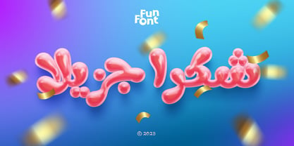 Fun Play Arabic Font Poster 8