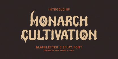 Monarch Cultivation Font Poster 1