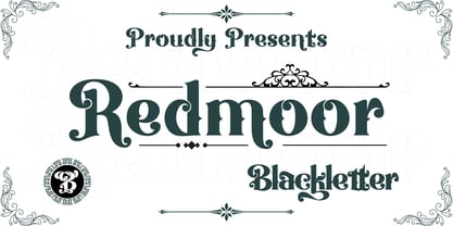 Redmoor Font Poster 1