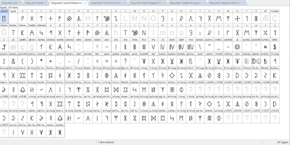 Hungarian Runic Rovas Family Font Poster 8