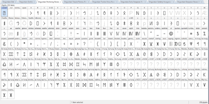 Hungarian Runic Rovas Family Font Poster 7