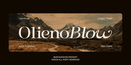 Olieno Blow Font Poster 1