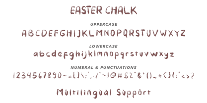 Easter Chalk Font Poster 6