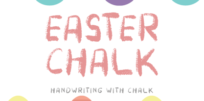 Easter Chalk Font Poster 1
