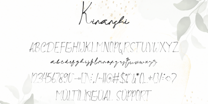 Kinanshi Font Poster 6