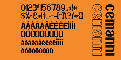 Cemanni Font Poster 5