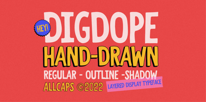 Digdope Font Poster 1
