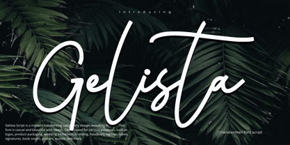 Gelista Font Poster 1