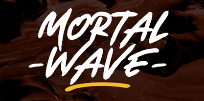 Mortal Wave Font Poster 1