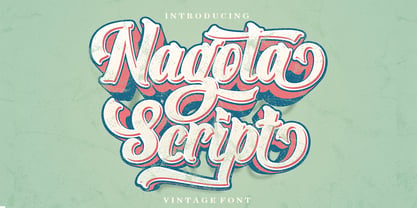 Nagota Script Font Poster 1