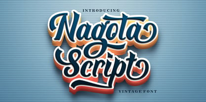 Nagota Script Font Poster 10