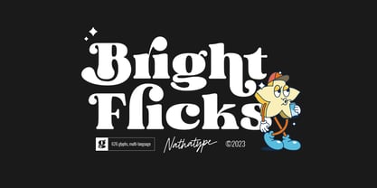 Bright Flicks Font Poster 1