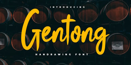 Gentong Font Poster 1