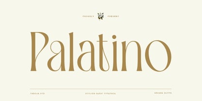 TBJ Palatino Serif Fuente Póster 1