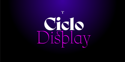 Ciclo Display Font Poster 1
