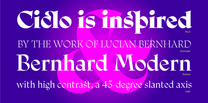 Ciclo Display Font Poster 3